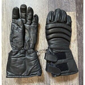 Vintage Olympia Sports Leather Ski Gloves Mens Small Thinsulate Black